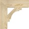 Ekena Millwork Merced Block Rough Sawn Bracket, Douglas Fir, 4"W x 16"D x 16"H BKT04X16X16MRC05RDF - alternate 2